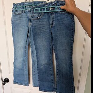 Old Navy Girls High-Waisted Flare Jeans size 12 (2 pairs)